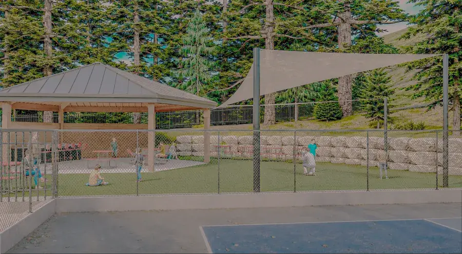 Deer Crest Park — pickleball courts render