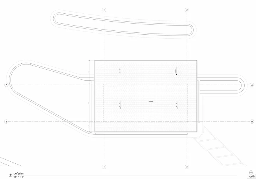 BlackRock Gatehouse — roof plan