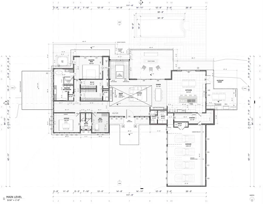 Steele Residence — floor plan