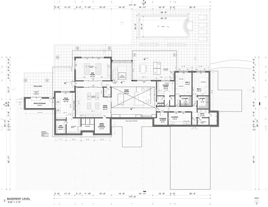 Steele Residence — floor plan