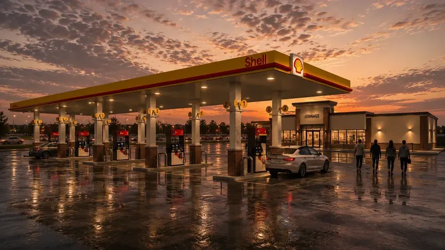 Hway Dickinson - Gas Station — exterior render