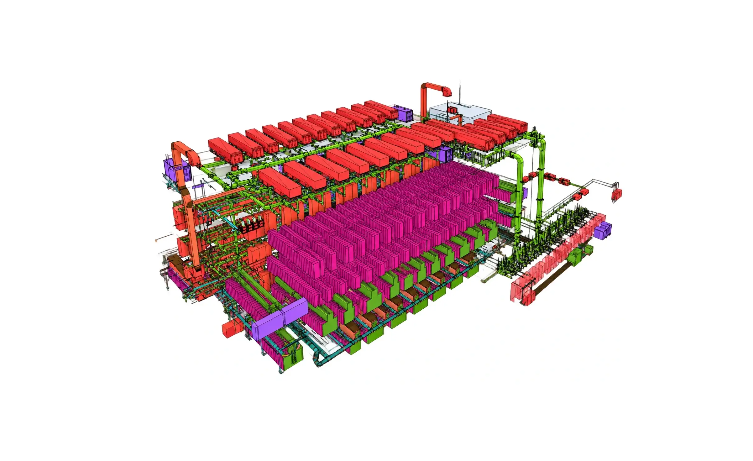 Data Center — MEP coordination model
